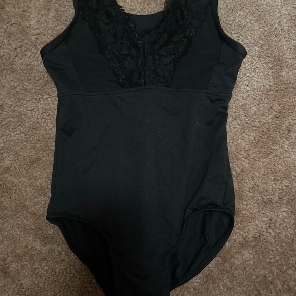Danz n Motion Girls Black Leotard, Size 6/7 - Picture 1 of 2